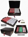 #1 Best Poker Chip Set (Mahogany) - 500 Chips