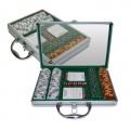 200 14g Tri Color Ace/King Suited Chips in Clear Top Case