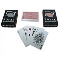 Two Decks- Royal 100% Plastic Playing Cards w/ Cross Pattern