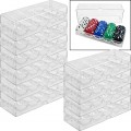Clear Acrylic Chip Trays & Covers set of 10
