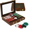 240 NexGen Poker Chip Set with Clear Top Solid Wood Case