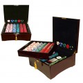 750 Las Vegas EDGE SPOT NEXGEN Chip Set in Mahogany Case