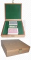 Oak Poker Chip Case - 100 Piece Capacity