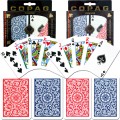 CopagT Poker & Bridge Regular Index - Blue/Red - Set of 2