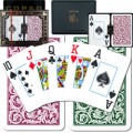 Copag Bridge Size Jumbo Index Green Burgundy Setup