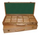 OAK  500 Chip Capacity Case - WOOD