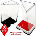 8 Deck Professional Grade Acrylic Discard Holder with Top