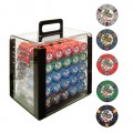 1000 10g Desert Sands Casino Poker Chips in Acrylic Carrier