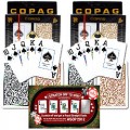 2 Sets of CopagT Playing Cards gld/blk + 2012 WSOP Entry
