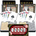 2 Sets of CopagT Playing Cards blk/gold + 2012 WSOP Entry