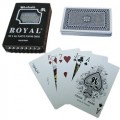 One Blue Deck- Royal Plastic Playing Cards w/Cross Pattern