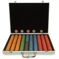 1000 10g Nevada Jacks Poker Chips w/Aluminum Case