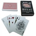 One Red Deck- Royal Plastic Playing Cards w/Cross Pattern