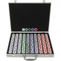 1000 Ace/King Suited 11.5g Poker Chip Set w/Aluminum Case
