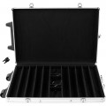 1000 Capacity Chip Case Trolley -  Aluminum w/ Wooden Insert