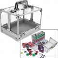600 PC Clear Acrylic Case - Holds 6 Chip Trays