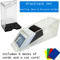 Blackjack Dealing Shoe & Discard Holder - 6 Deck