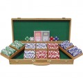 500 Chip Ace/King Suited 11.5g Set w/Genuine Oak Case