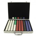 1000 11.5 Gram SUITED Chips in SILVER ALUM Case