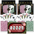 2 Sets of CopagT Playing Cards burg/grn + 2012 WSOP
