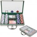 200 11.5G Holdem Poker Chip Set w/Clear Cover Aluminum Case
